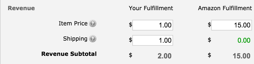 Amazon FBA calculator