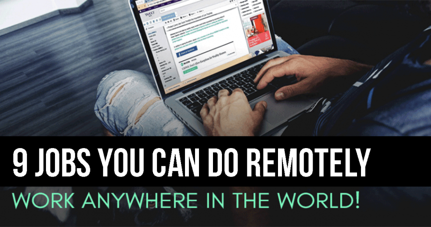 9 jobs you can do remotely