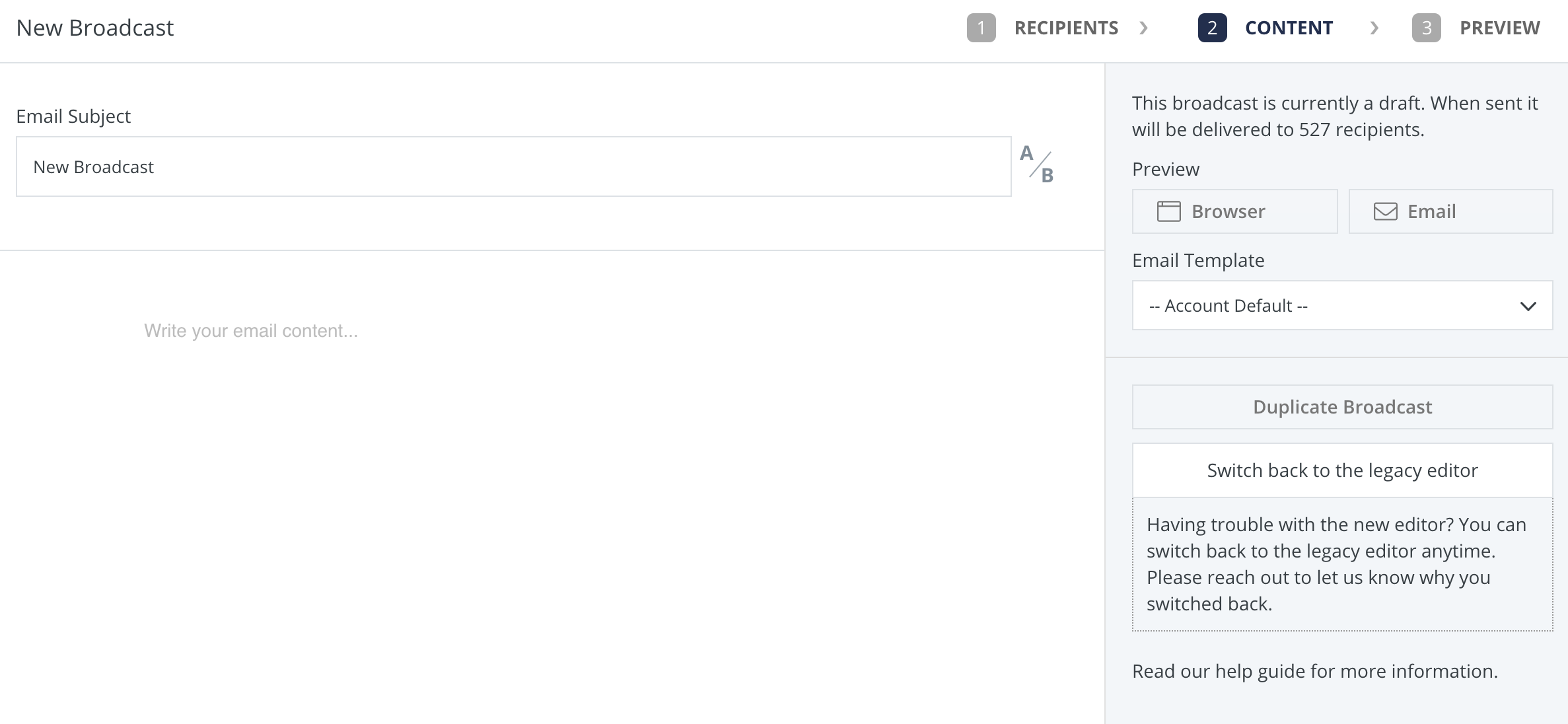 email broadcast