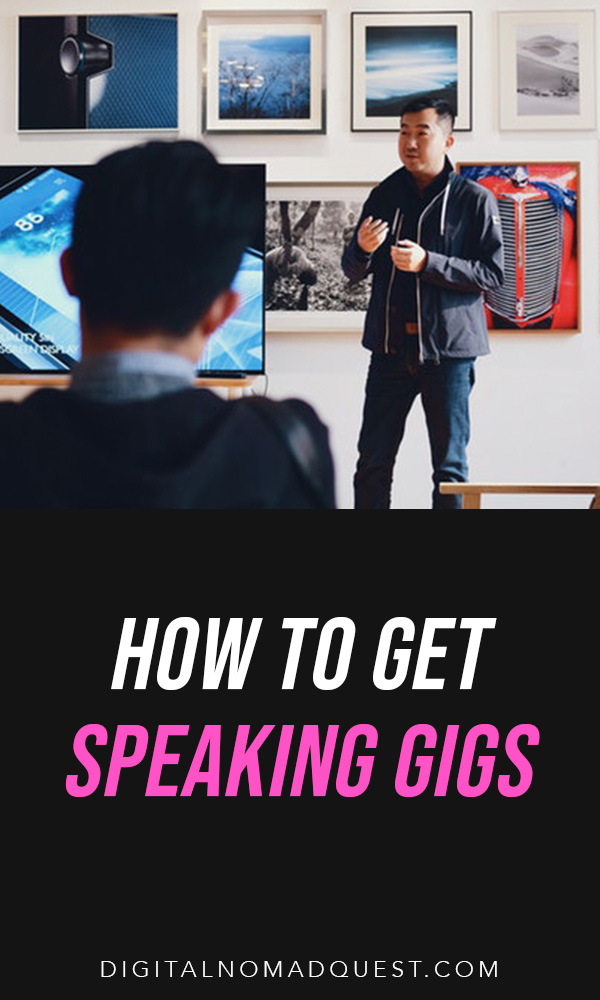 how to get speaking gigs