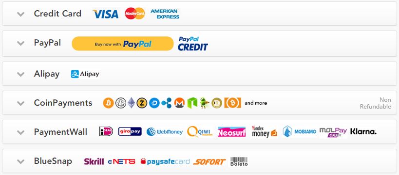 Payment options
