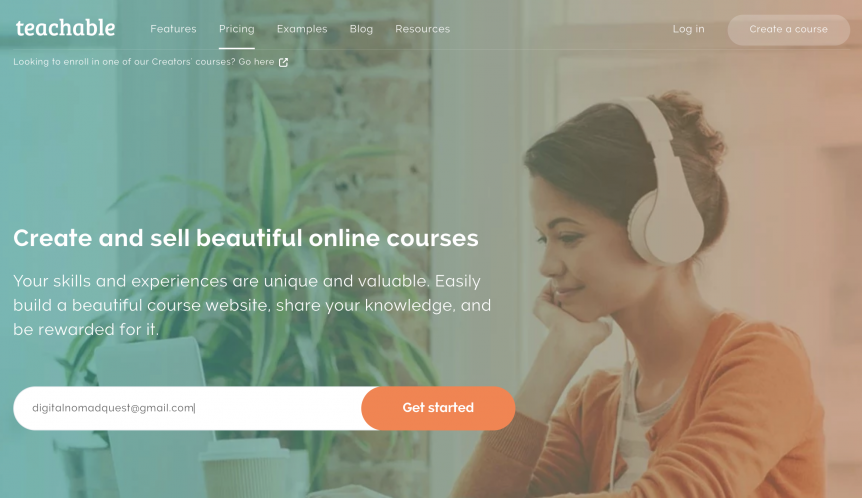 launching a course on teachable