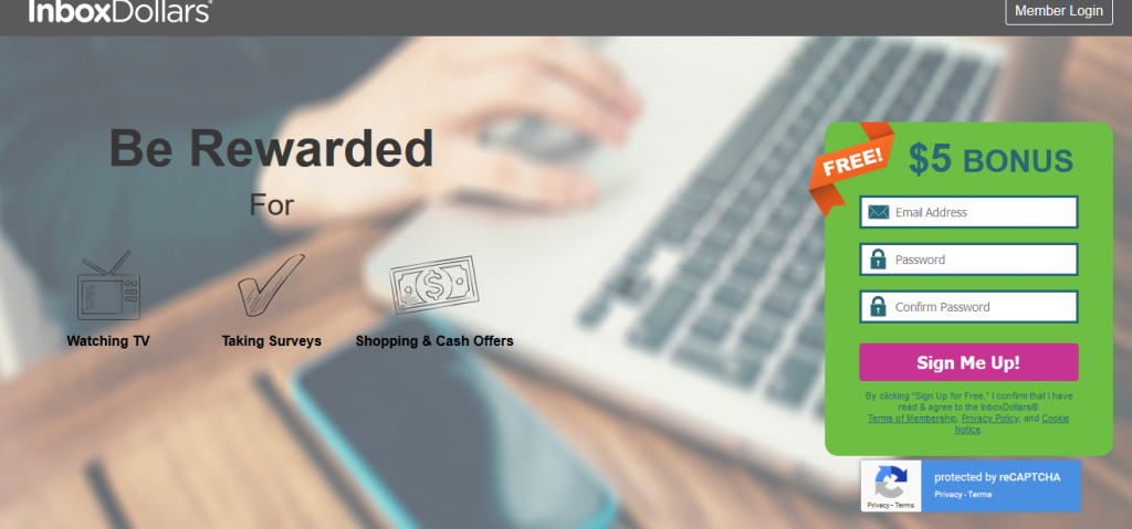inboxdollars 18 Platforms That Offer A $5 Signup Bonus - No Credit Card Required! 